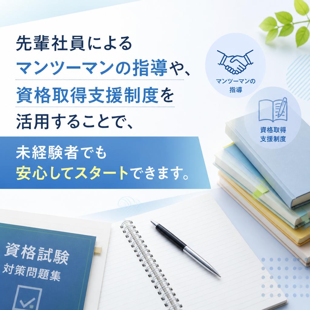 未経験者でも安心！充実した教育制度