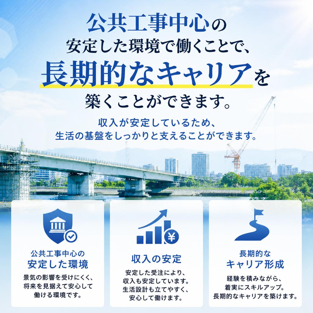 安定した収入とキャリア形成