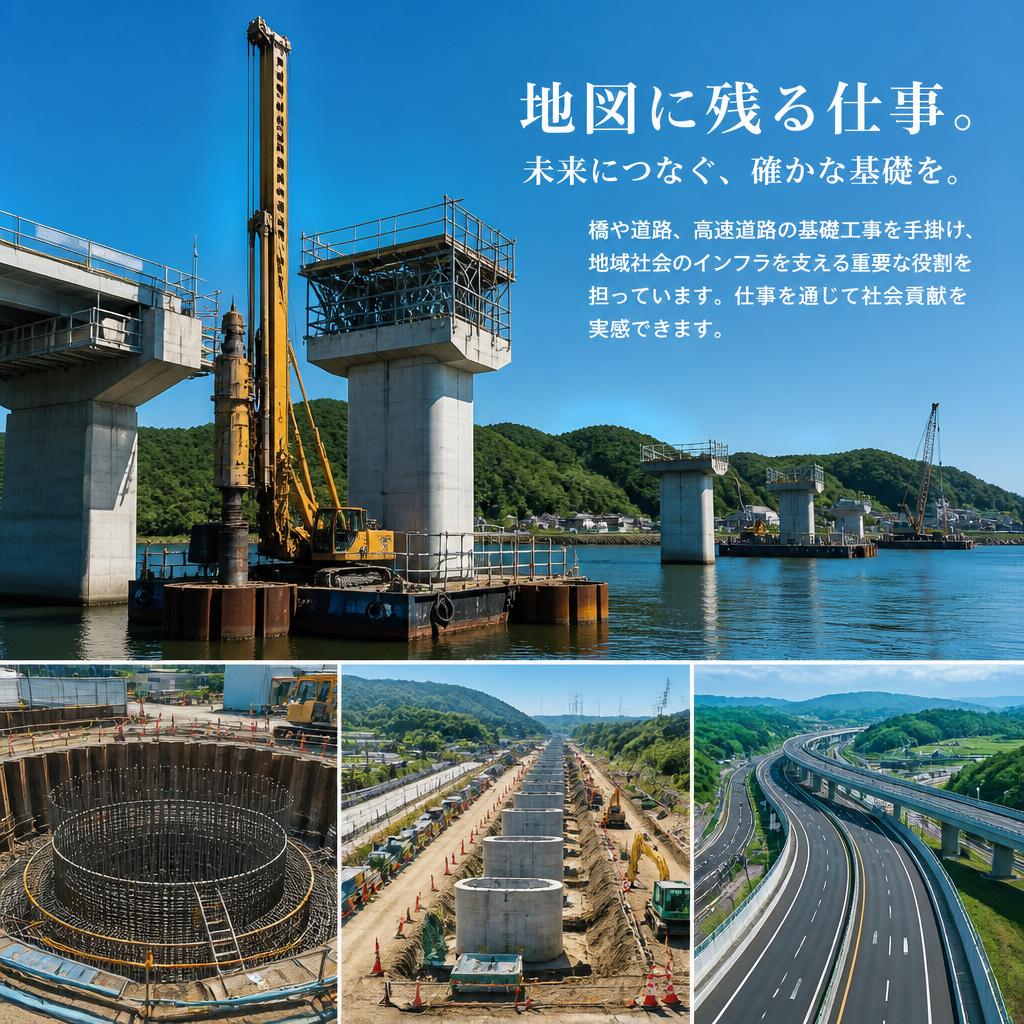 公共事業を支えるやりがいのある仕事