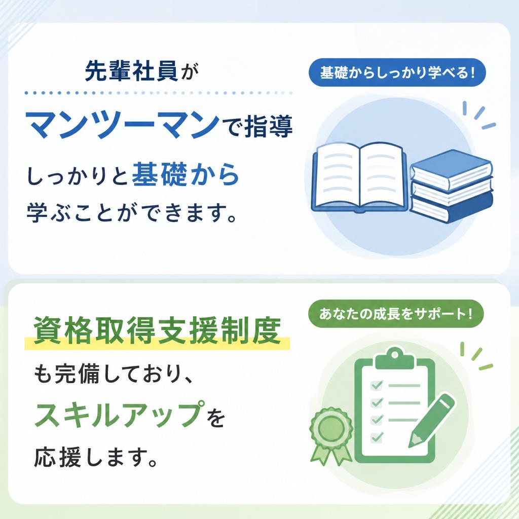 充実したサポート体制