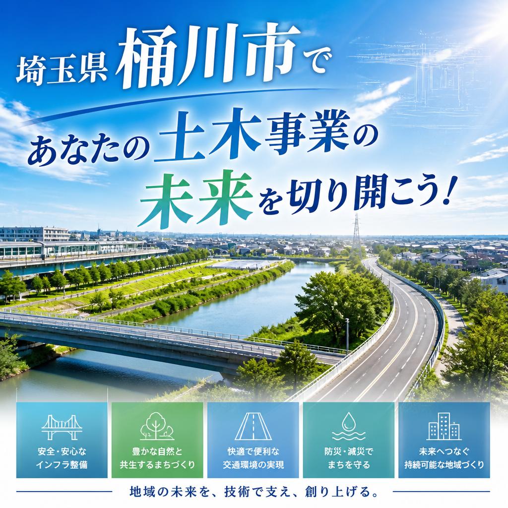 埼玉県桶川市であなたの土木事業の未来を切り開こう！